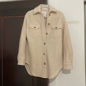 Aritzia Wilfred Free Ganna Jacket, heather bone XS